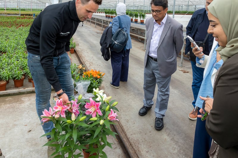UAE government officials and university professors on field visits in the Netherlands ahead of Cop 28 to be hosted in the Emirates later this year. Photo: Rolf van Koppen