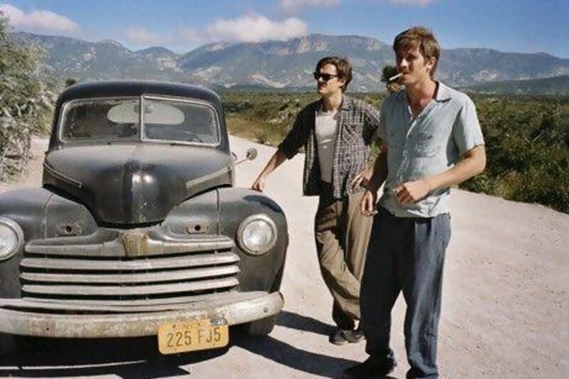 Sam Riley and Garrett Hedlund play Sal Paradise and Dean Moriarty, in a scene from the forthcoming film adaptation of Jack Kerouac's novel On the Road. Gregory Smith / MK2