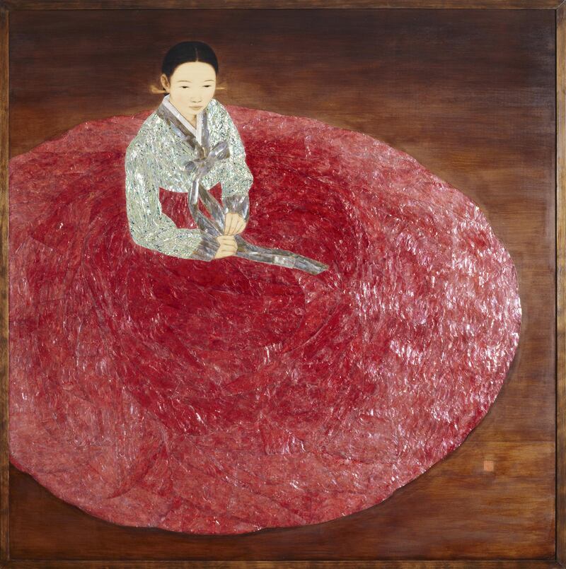 Women and Nature: Korea-UAE Art Exhibition. Art work by the artist Kim Duck-yong
