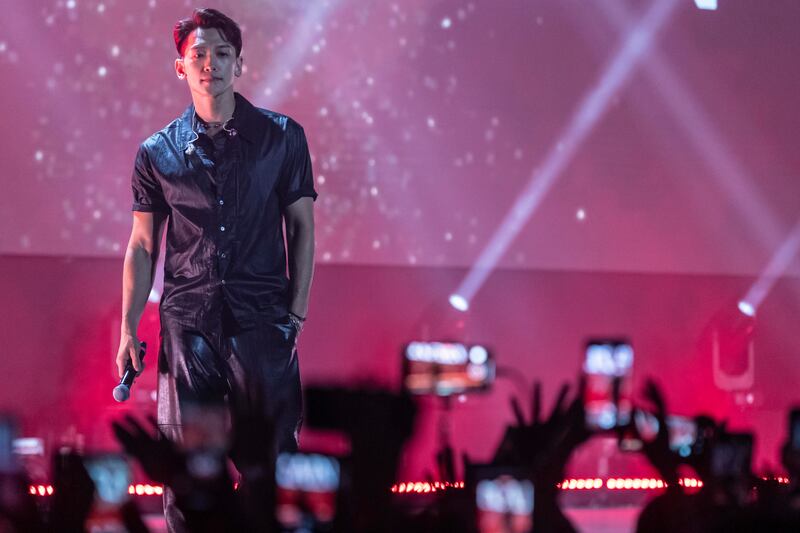K-pop star Rain performs at The Agenda in Dubai as part of the Kite: K-pop in the Emirates concert on October 2. All photos: Antonie Robertson / The National