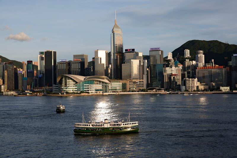 Victoria Harbour in Hong Kong. The territory is lifting a ban on flights from nine countries next month. Reuters