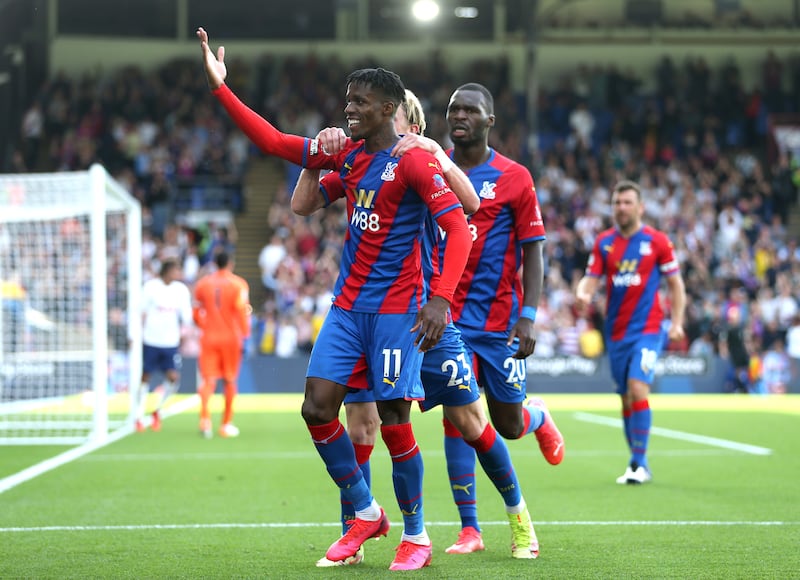 Left midfield: Wilfried Zaha (Crystal Palace) – Palace’s talisman was crucial in their first win under Patrick Vieira, tormenting Tottenham and scoring a spot kick. Getty Images