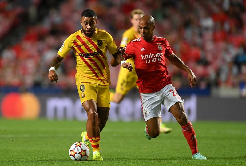 LM Joao Mario (Benfica) - Set the tone against a ragged Barcelona. The midfielder, whose career has zig-zagged off course in recent years, showed all his old poise in a memorable triumph. AP