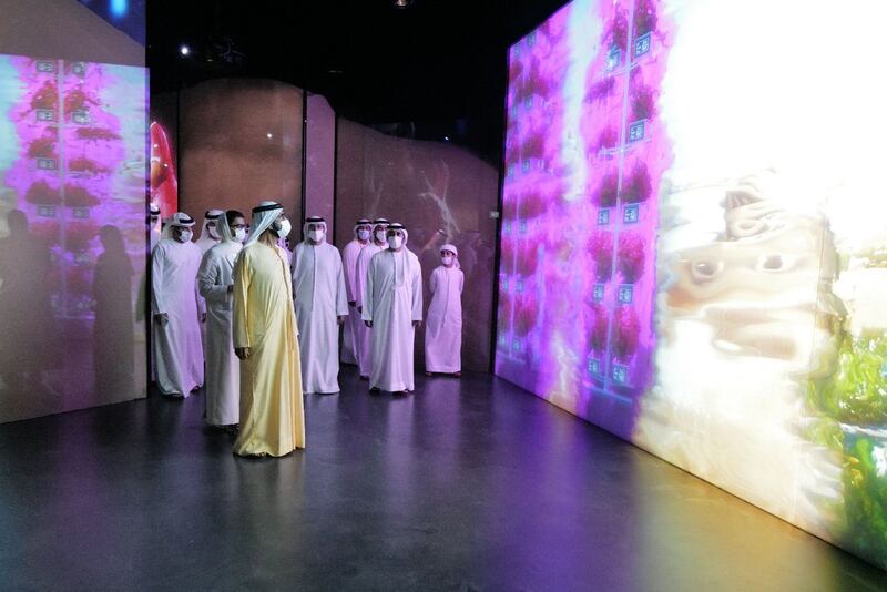 Sheikh Mohammed bin Rashid visits Expo 2020 Dubai on the opening day of the event. All photos: @HHShkMohd / Twitter