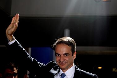 Kyriakos Mitsotakis, the leader of Greek centre-right party New Democracy, is on course for election victory. AP Photo