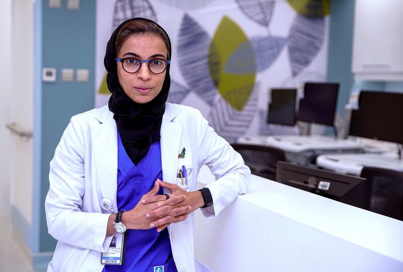 Abu Dhabi, United Arab Emirates, March 26, 2020.   Photo project - Unsung heroes of the UAE.
Name:  Dr. Fatema Al Kaabi
Age:  
Profession:  Doctor
Nationality:  Emirati
Victor Besa / The National
Section:  NA