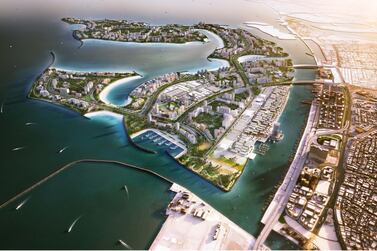 The 600m bridge will provide the main access point for the new 15.3 sq km waterfront city and is due for completion in 2020. Courtesy Nakheel