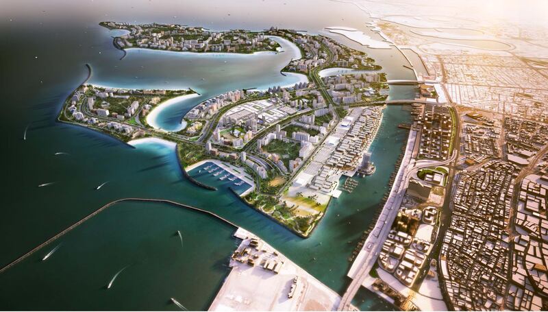 The 600m bridge will provide the main access point for the new 15.3 sq km waterfront city and is due for completion in 2020. Courtesy Nakheel