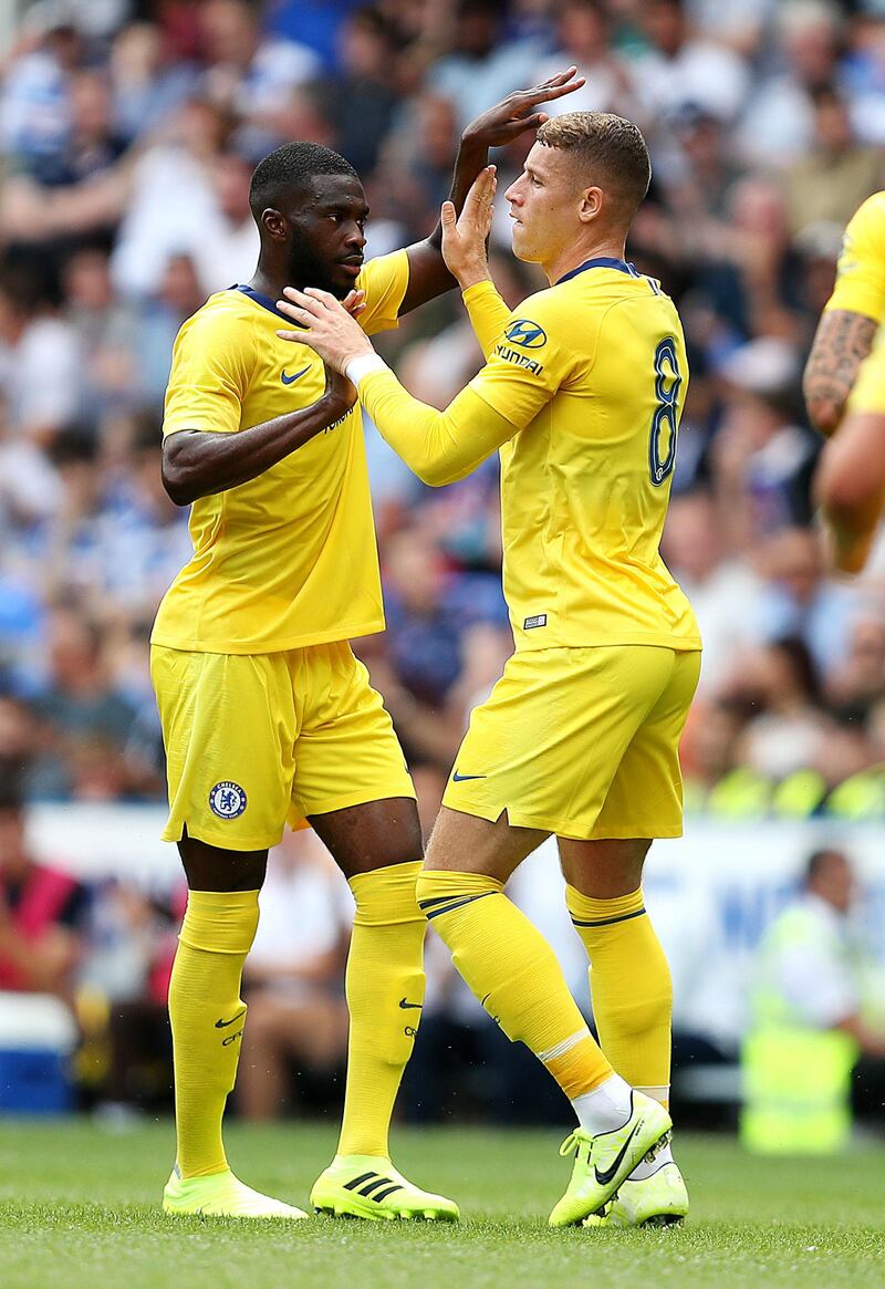 Ross Barkley, left, scored Chelsea's first goal. PA Photo