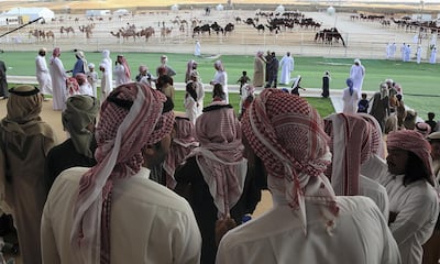 Al Dhafra, 17, Dec, 2017: Visitors  at the Al Dhafra Festival in UAE  . Satish Kumar for the National/ Story by Anna