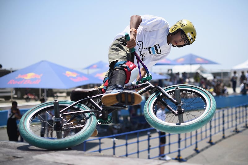 Ichito Ouki of Japan competes in the BMX Street and Park contest during the Shonan Open in Fujisawa, Kanagawa, Japan. Getty Images