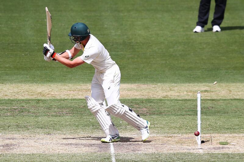 Josh Hazelwood of Australia is bowled during day three of the Third Test match in the series between Australia and India at Melbourne Cricket Ground on December 28, 2018 in Melbourne, Australia. Getty Images