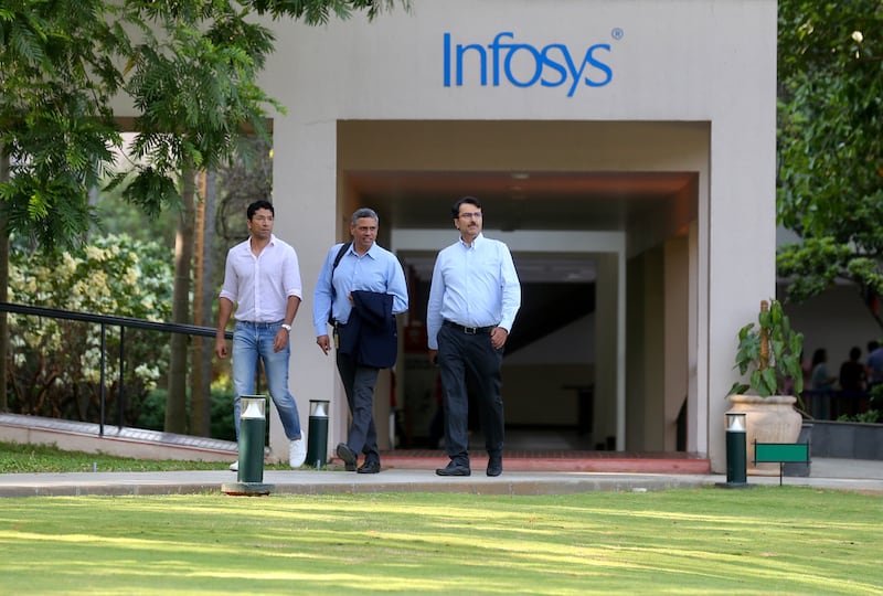 The headquarters of Infosys in Bengaluru, India. The company reported lower-than-expected earnings in the quarter ended March. EPA
