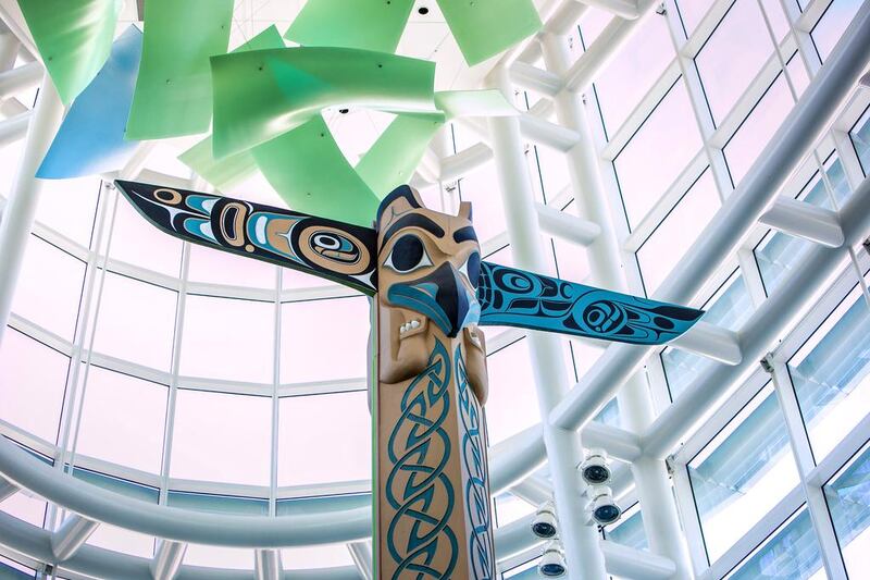 5th: Vancouver International Airport. This was the top-voted airport in North America with an aquarium and aboriginal cultural influences. George Rose / Getty Images