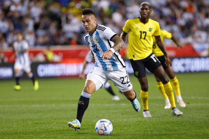 Argentina's Lautaro Martinez. AFP