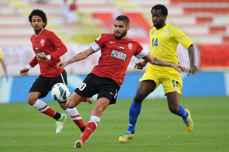 Dubai, United Arab Emirates-December 15, 2012; Etisalat Pro League - Al Ahli vs Al Dafra at Sheikh Rashid Stadium Dubai . (Afsal Sham/Al Ittihad) 