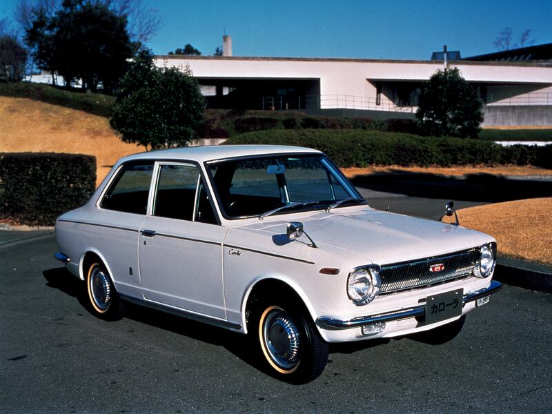 Where it all began - a first generation Corolla from 1966. All photos courtesy Toyota