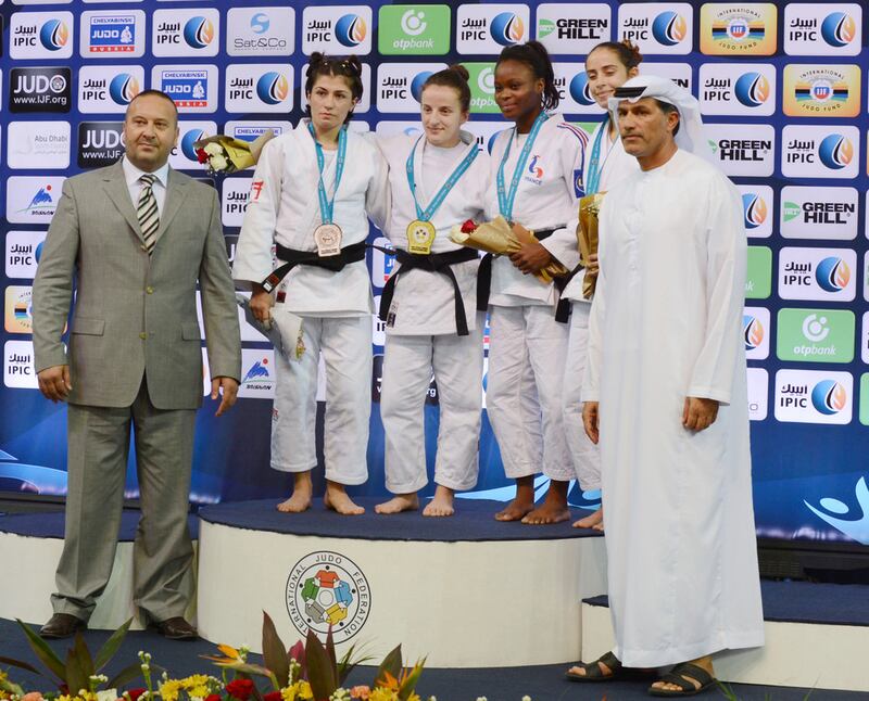 Japan's leads the opening round of the World Youth Judo Championship 2015, at the IPEC Arena in Zayed Sports City, Abu Dhabi.