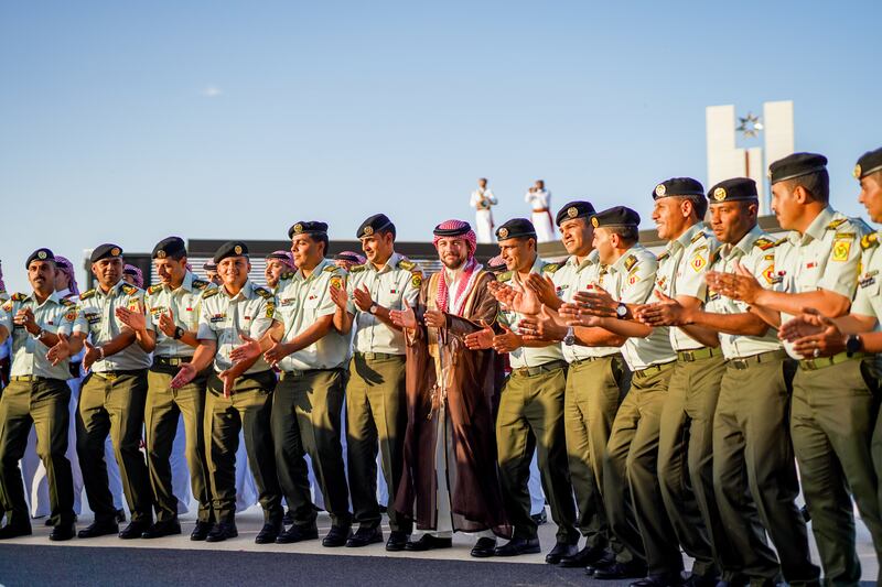 Crown Prince Hussein attends a pre-wedding ceremony held by King Abdullah II at Madared Bani Hashem. RCHO
