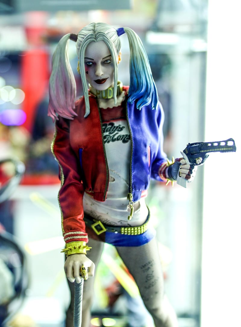 Dubai, April 12,2019.   MEFCC day 2-Harley Quinn of the movie Suicide Squad.Victor Besa/The National.Section:  AcReporter:  Chris Newbould