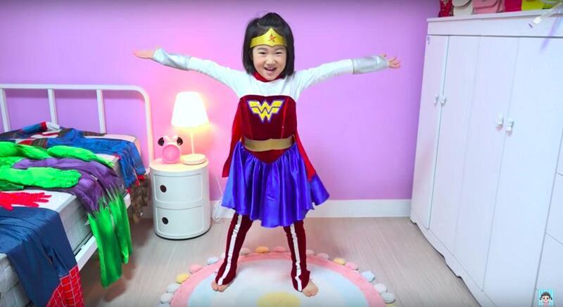 South Korean YouTube creator Boram, six, earns an estimated Dh10.7 million a month. Boram Tube ToysReview / YouTube