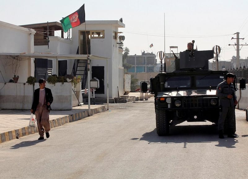 An Afghan National Army (ANA) vehicle pictured near the site of the bombing in January 2017. Reuters