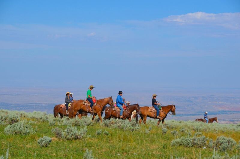 Activities include horseback riding at the Red Reflet Ranch. Courtesy Red Reflet Ranch