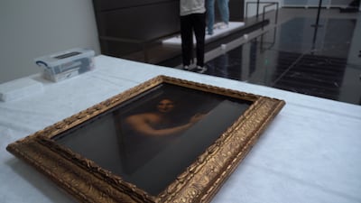 The painting exhibits techniques that Leonardo da Vinci spent a lifetime perfecting. Mahmoud Rida / The National
