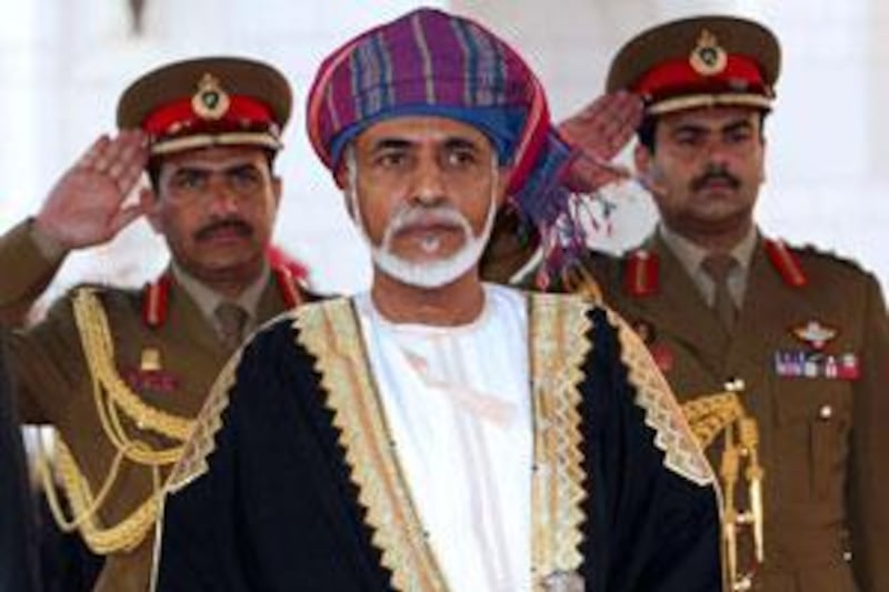 Sultan Qaboos bin Said, the ruler of Oman, whose economy is forecast to grow as interest rates rise, according to Fitch Solutions. Agencies