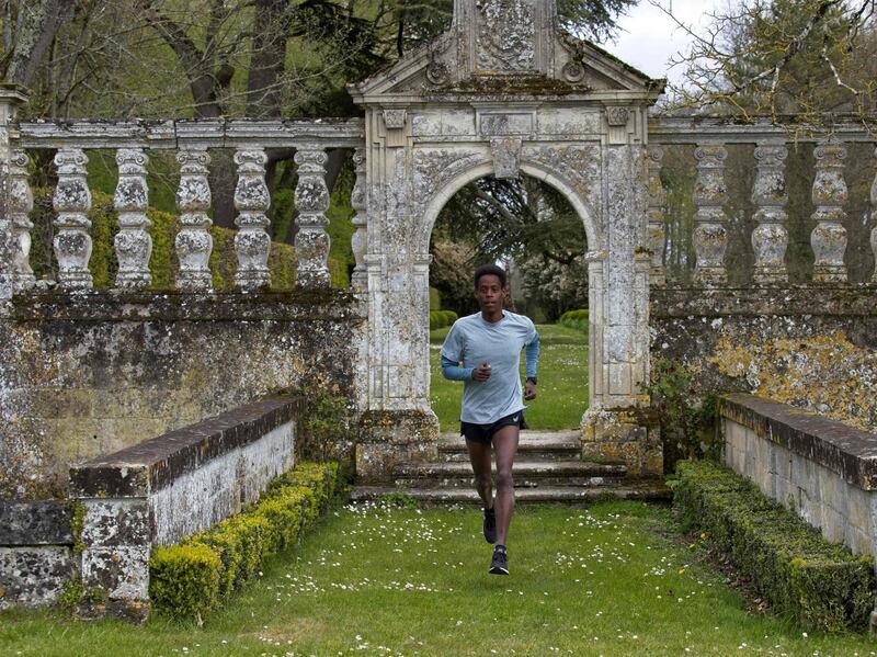 Yosi Goasdoue at the Chateau de la Bourdaisiere. AFP