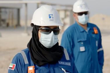 Alunood Al Nuaimi, is a drilling supervisor in charge of a team of men in the middle of the desert.