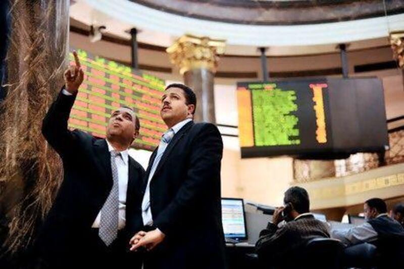 A delegation from the London Stock Exchange Group visited Cairo to explore new ways in which to support the Egyptian economy. Dana Smillie for The National