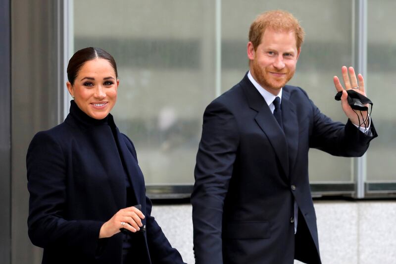 Britain's Prince Harry and Meghan, the Duke and Duchess of Sussex. Photo: Reuters