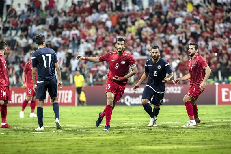 DUBAI, UNITED ARAB EMIRATES. 15 OCTOBER 2019.  STANDALONE. Football, Syria versus Guam at Al Maktoum bin Rashid Stadium. (Photo: Antonie Robertson/The National) Journalist: John McAuley. Section: Sport.
