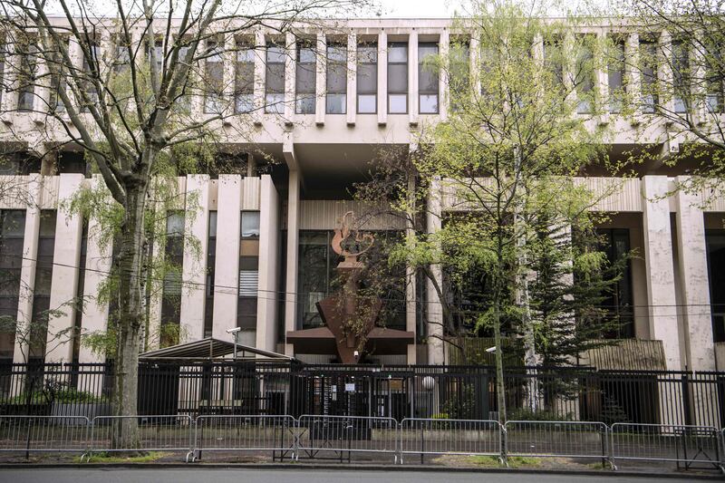 The embassy of the Russian Federation in Paris. AFP