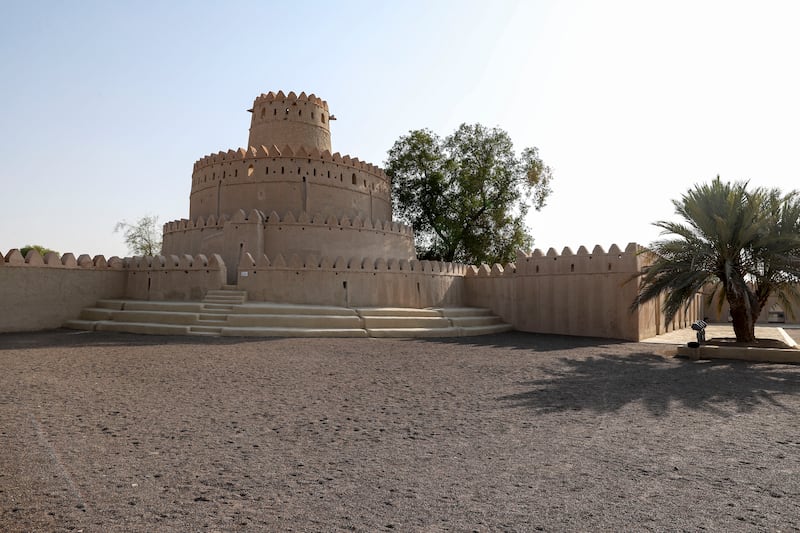 The circular watchtower in Al Jahili Fort. Khushnum Bhandari / The National