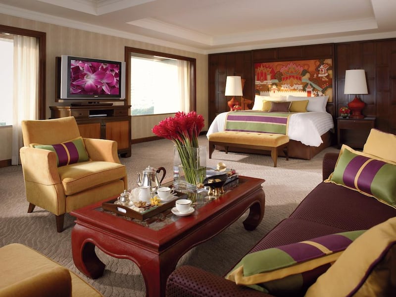 A junior suite at the Anantara Siam. Courtesy Anantara Siam Bangkok