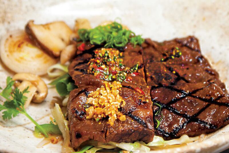 Sonamu's grilled marinated beef short rib. Photo: Sonamu