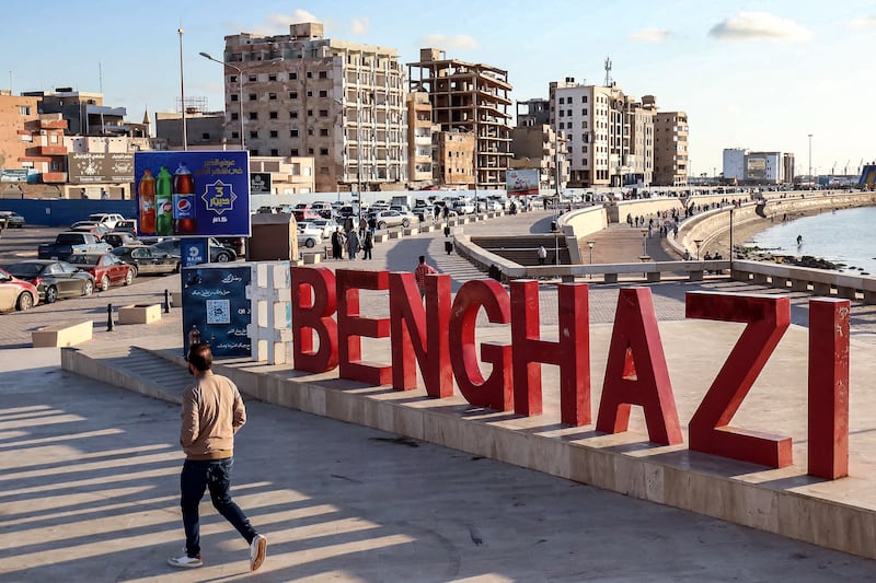 Libya's north-eastern city of Benghazi on the Mediterranean coast. AFP