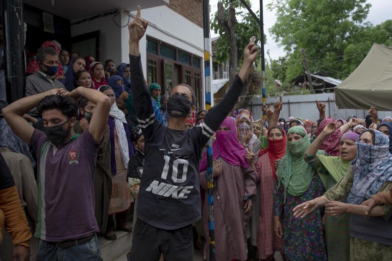 Police said the man ignored signals to stop at two checkpoints in the western outskirts of Srinagar. AP