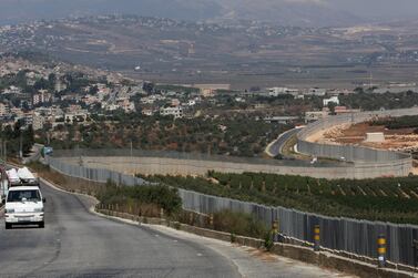 A vehicle drives in Adaisseh village near the Lebanese-Israeli border, Lebanon. Reuters