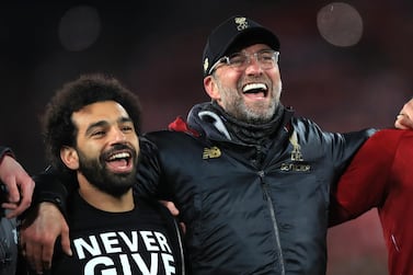 Liverpool's Mohamed Salah (left) and manager Jurgen Klopp. PA/file