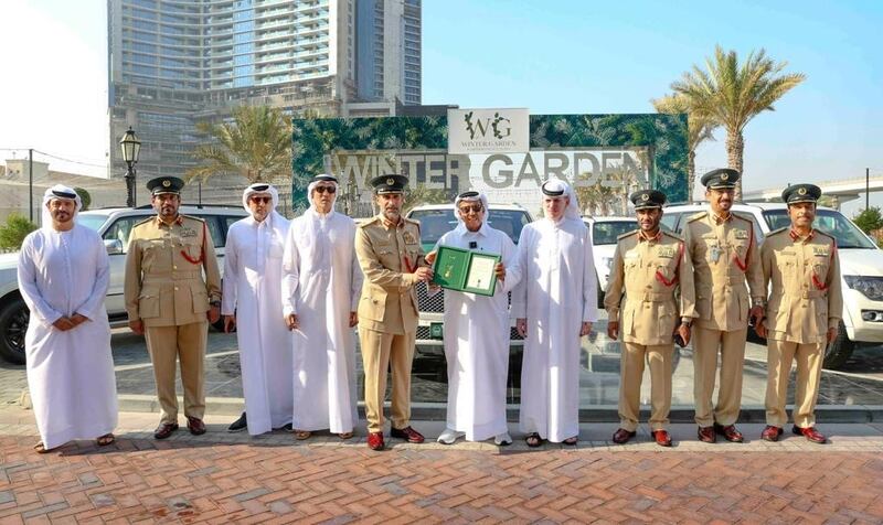 Emirati businessman Khalaf Al Habtoor donated the 100 Mitsubishi Pajero SUVs to the force.

