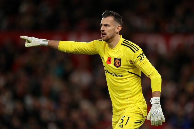 MANCHESTER UNITED RATINGS: Martin Dubravka - 6. Debut for the goalkeeper, 33, who signed from Newcastle. Conceded two but he couldn’t be held responsible for either.  Getty Images