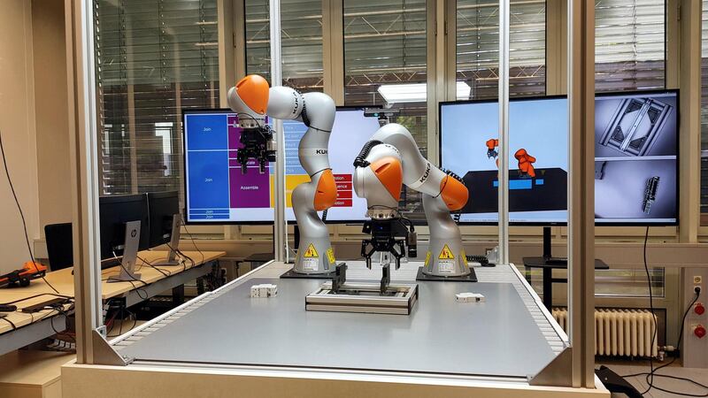 A view of the Siemens robotics lab in Munich, Germany. Sarmad Khan/The National