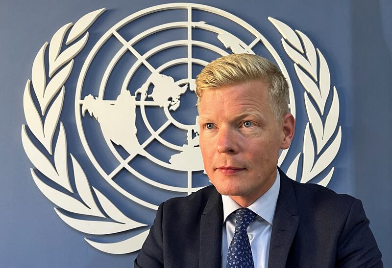 UN special envoy for Yemen, Hans Grundberg. Reuters