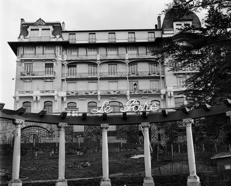 The Hotel du Parc in Evian-les-Bains in south-easten France in March 1961, where negotiations to end the war in Algeria took place. AFP