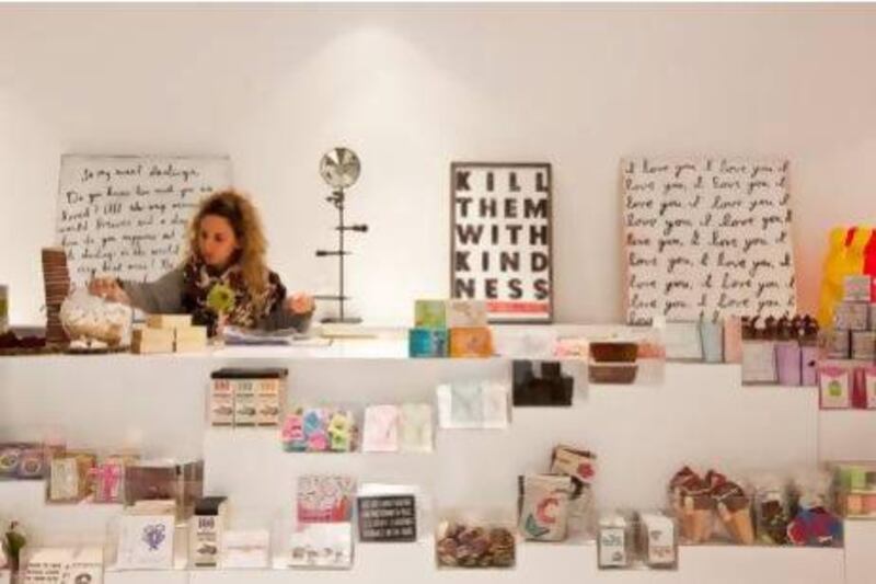 From cushions, cards and wall art to candles, party favours and bracelets, S*uce Gifts is brimming with items that will appeal to "anyone and everyone". Antonie Robertson / The National
