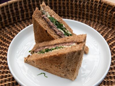 Try hashi almashi in sandwich form at the Saudi Arabia Pavilion. Victor Besa / The National