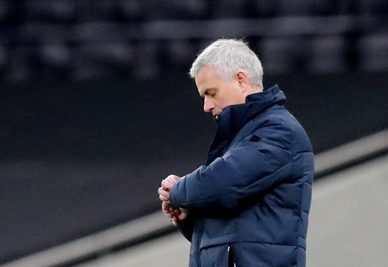 Tottenham Hotspur manager Jose Mourinho. Reuters
